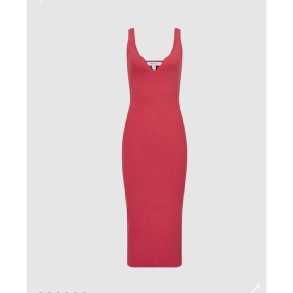 Reiss Red Knit Dress